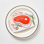 ILOOTPAPERIE - You're in Rare Form Steak Die Cut Congratulations Card