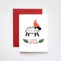 ILOOTPAPERIE - Fleece (Feliz) Navidad Greeting Card: 4.25" x 5.5"