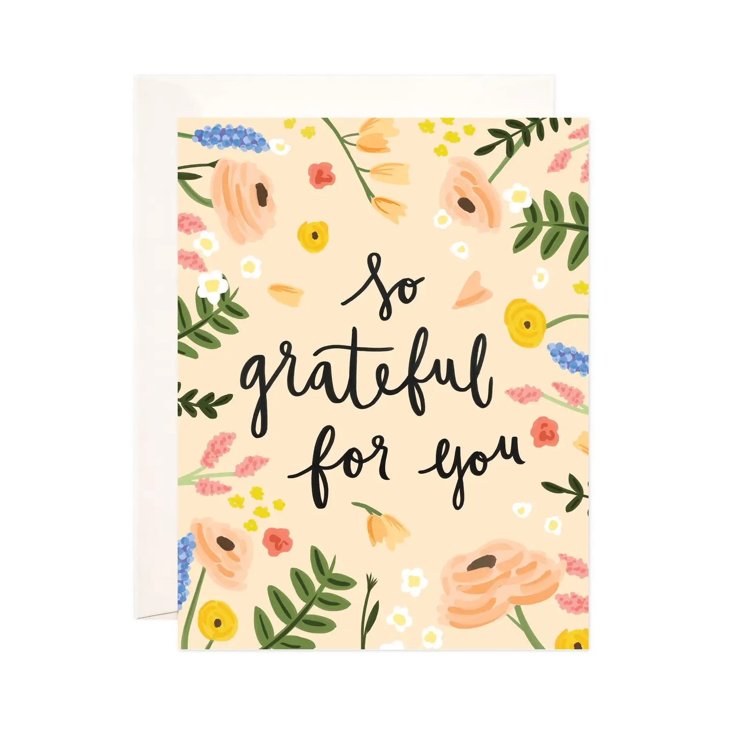 Bloomwolf Studio - So Grateful Thank You Greeting Card