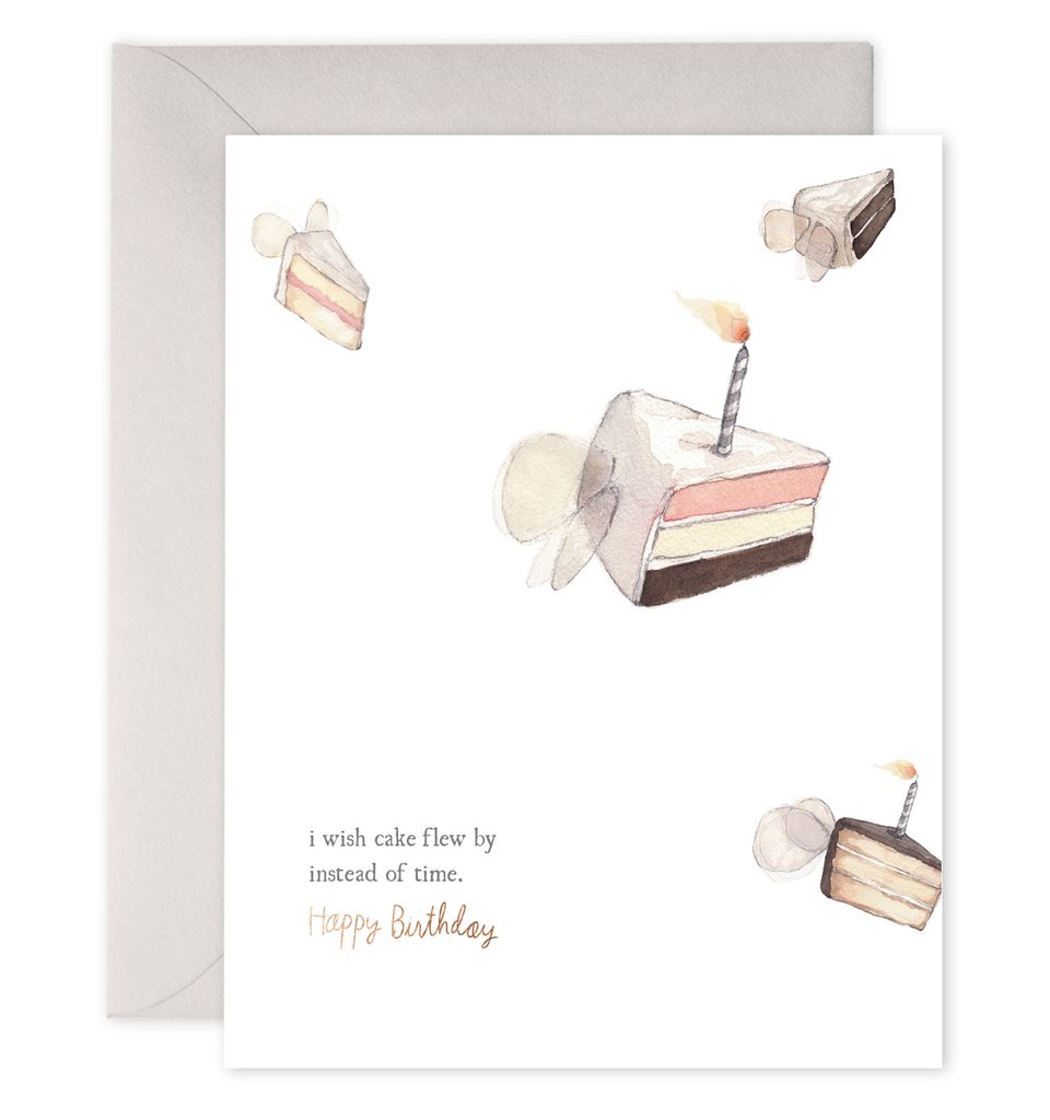 E. Frances Paper - Flying Cake | Clever Birthday Greeting Card