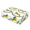 beve! - Rocking Horse Gift Wrap In Green And Yellow: Flat Sheet