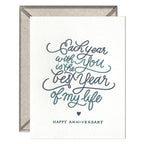 INK MEETS PAPER - Each Year With You - Love + Anniversary card