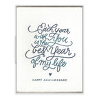 INK MEETS PAPER - Each Year With You - Love + Anniversary card