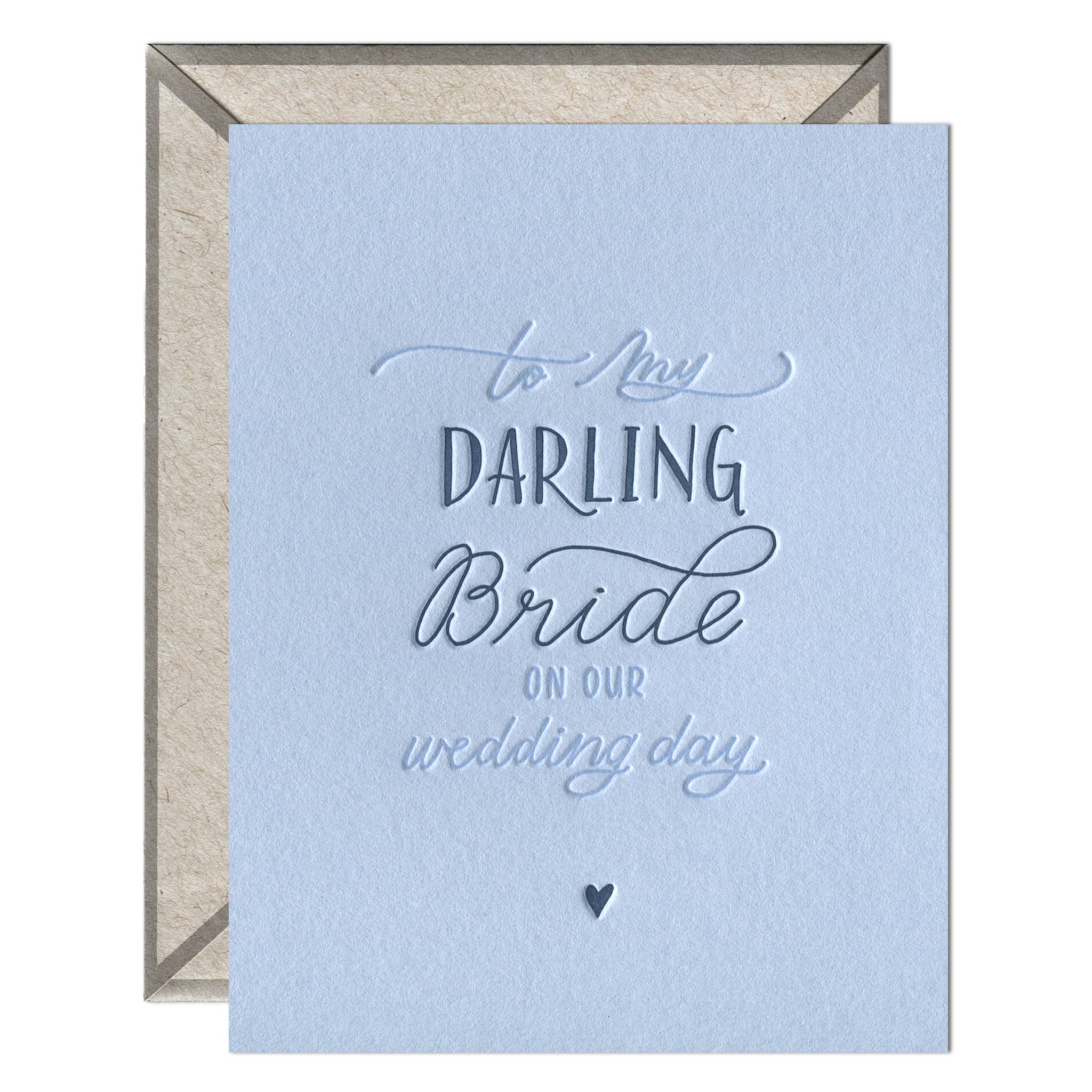 INK MEETS PAPER - Darling Bride - Wedding card