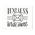 INK MEETS PAPER - Text Less. Write More. - postcard