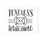 INK MEETS PAPER - Text Less. Write More. - postcard