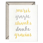 INK MEETS PAPER - Thank You Languages - Thank You card