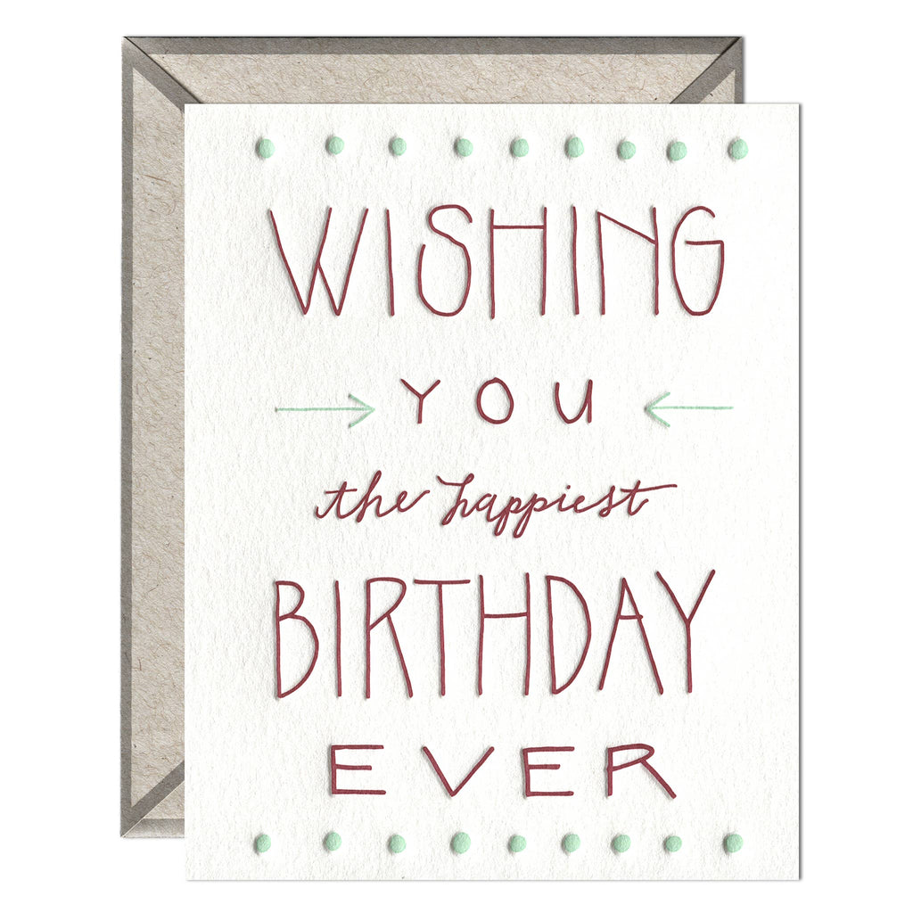 INK MEETS PAPER - Happiest Birthday Ever - Birthday card