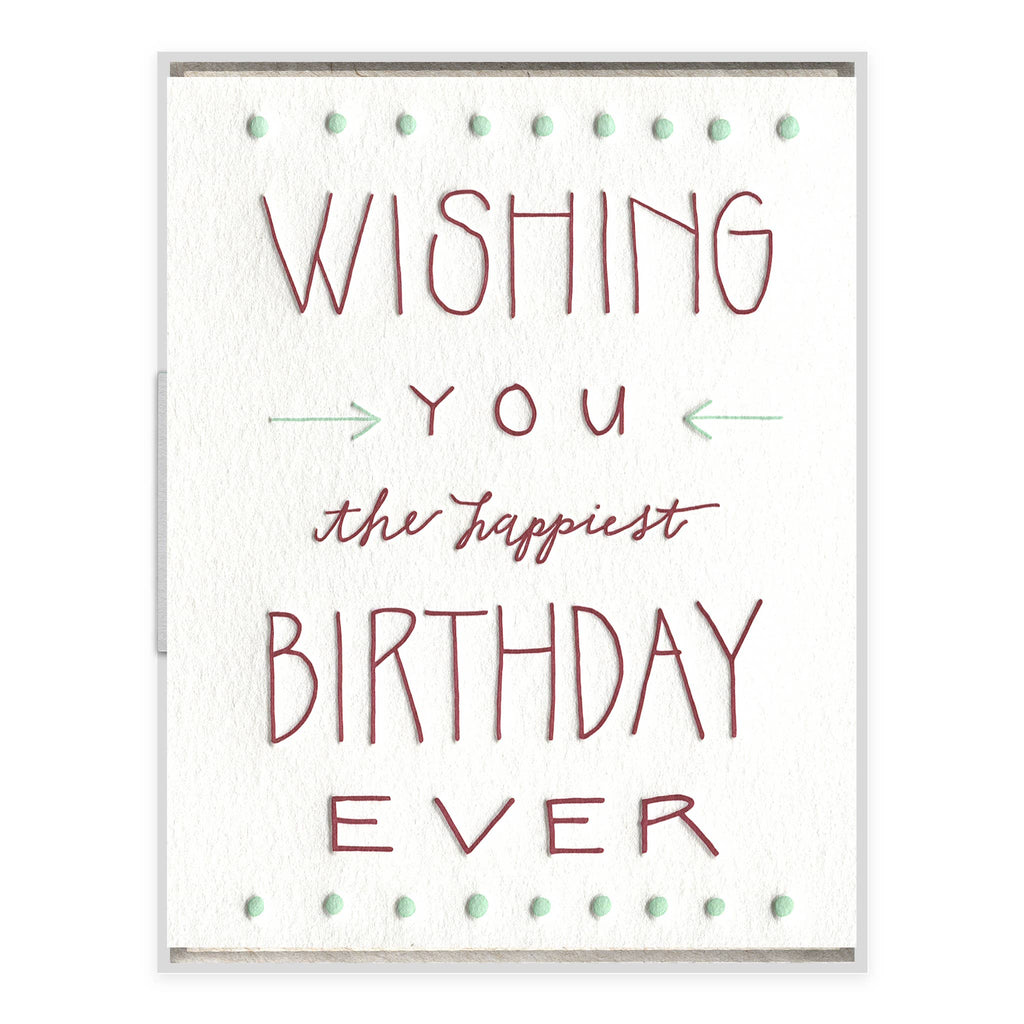 INK MEETS PAPER - Happiest Birthday Ever - Birthday card