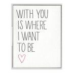 INK MEETS PAPER - With You - Love + Anniversary card