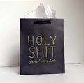 Steel Petal Press - Holy Shit Old Gift Bag - Metallic Foil-Stamped Gift Bag