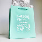 Steel Petal Press - Awesome Babies Gift Bag - Metallic Foil-Stamped Gift Bag