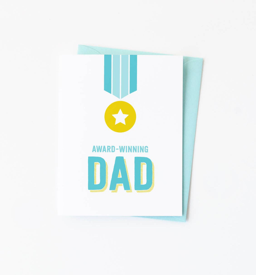 Graphic Anthology Greeting Cards - Award Winning Dad card | Father's Day Greeting Card