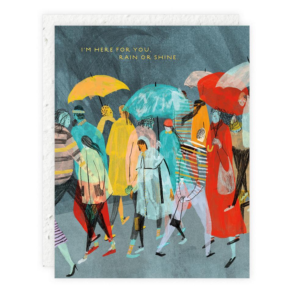 Seedlings - Rain or Shine - Sympathy Card