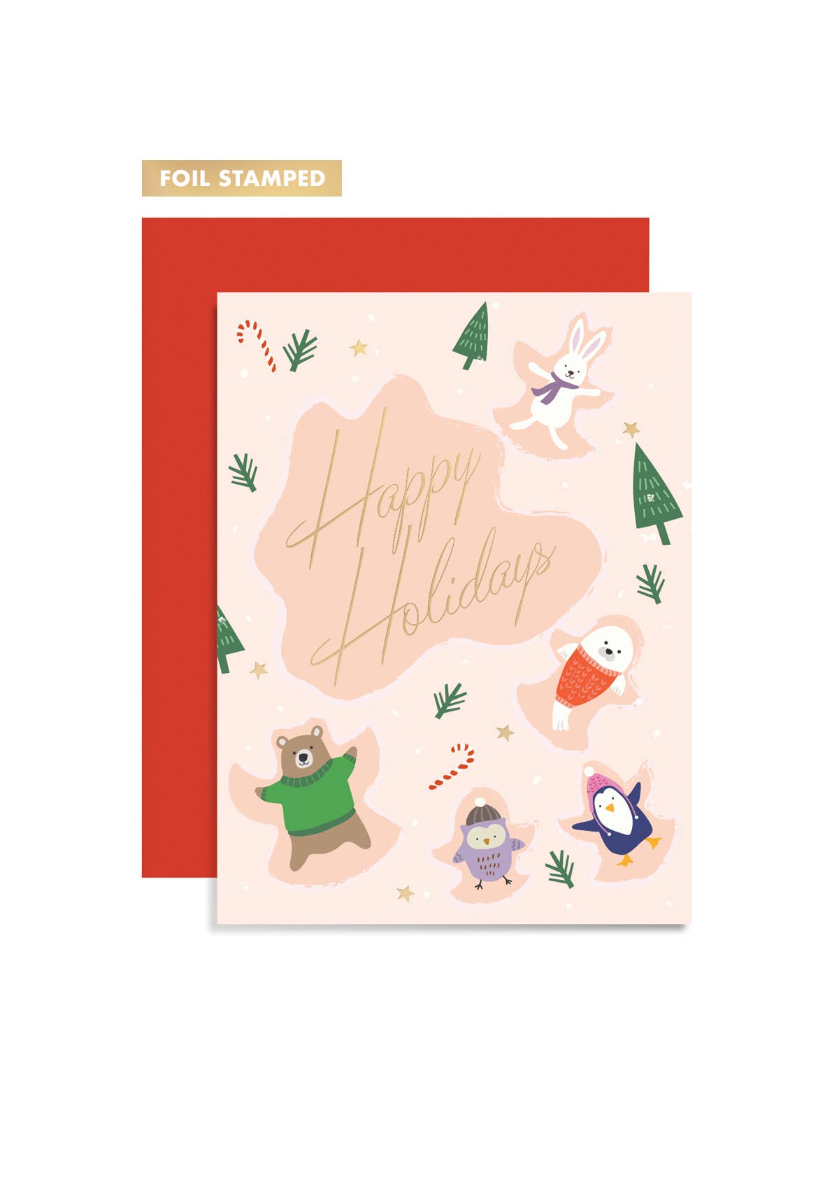 Girl of All Work - Snow Angels Greeting Card