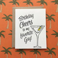Lucky Bee Press - Happy Birthday Cheers - letterpress card