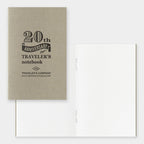 Traveler's Company, Notebook 20th Anniversary, Card Size Set, Brown