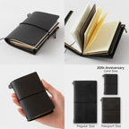 Traveler's Company, Notebook 20th Anniversary, Card Size Set, Black