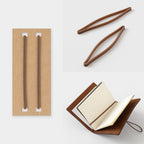 Traveler's Company, Notebook 20th Anniversary, Card Size Set, Brown