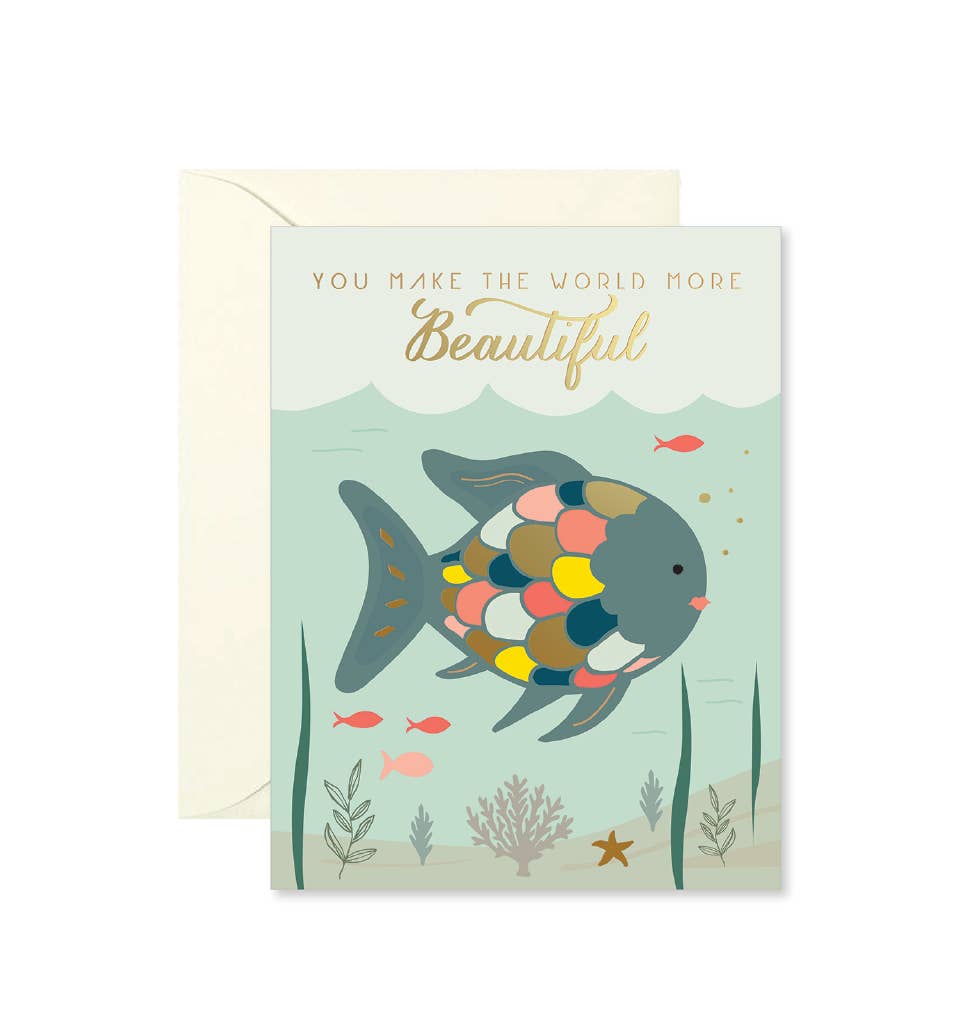 Ginger P. Designs - Rainbow Fish Encouragement Greeting Card