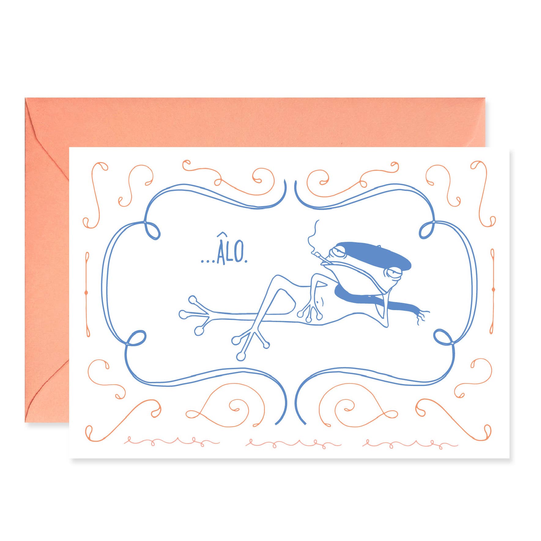 Good Juju Ink - François le Frog Says, "Âlo" Card
