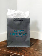 Steel Petal Press - Birthday Fucker Gift Bag - Metallic Foil-Stamped Gift Bag