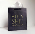 Steel Petal Press - Holy Shit Old Gift Bag - Metallic Foil-Stamped Gift Bag