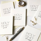 Steel Petal Press - Holy Shit Anniversary - Letterpress Anniversary Card
