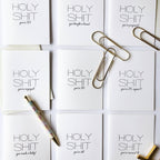 Steel Petal Press - Holy Shit Anniversary - Letterpress Anniversary Card
