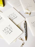 Steel Petal Press - Holy Shit Anniversary - Letterpress Anniversary Card