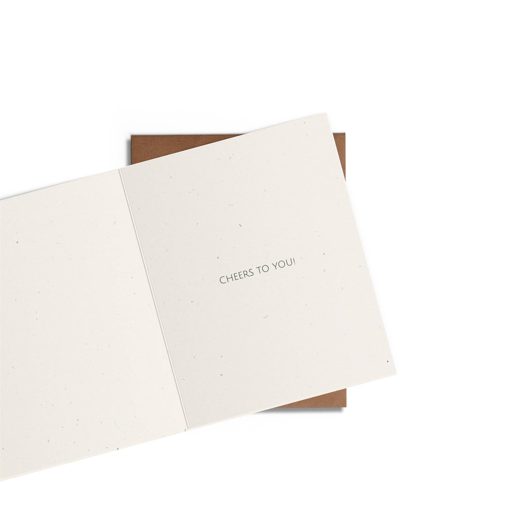 Statement Goods - Cheers To You - Congrats Card