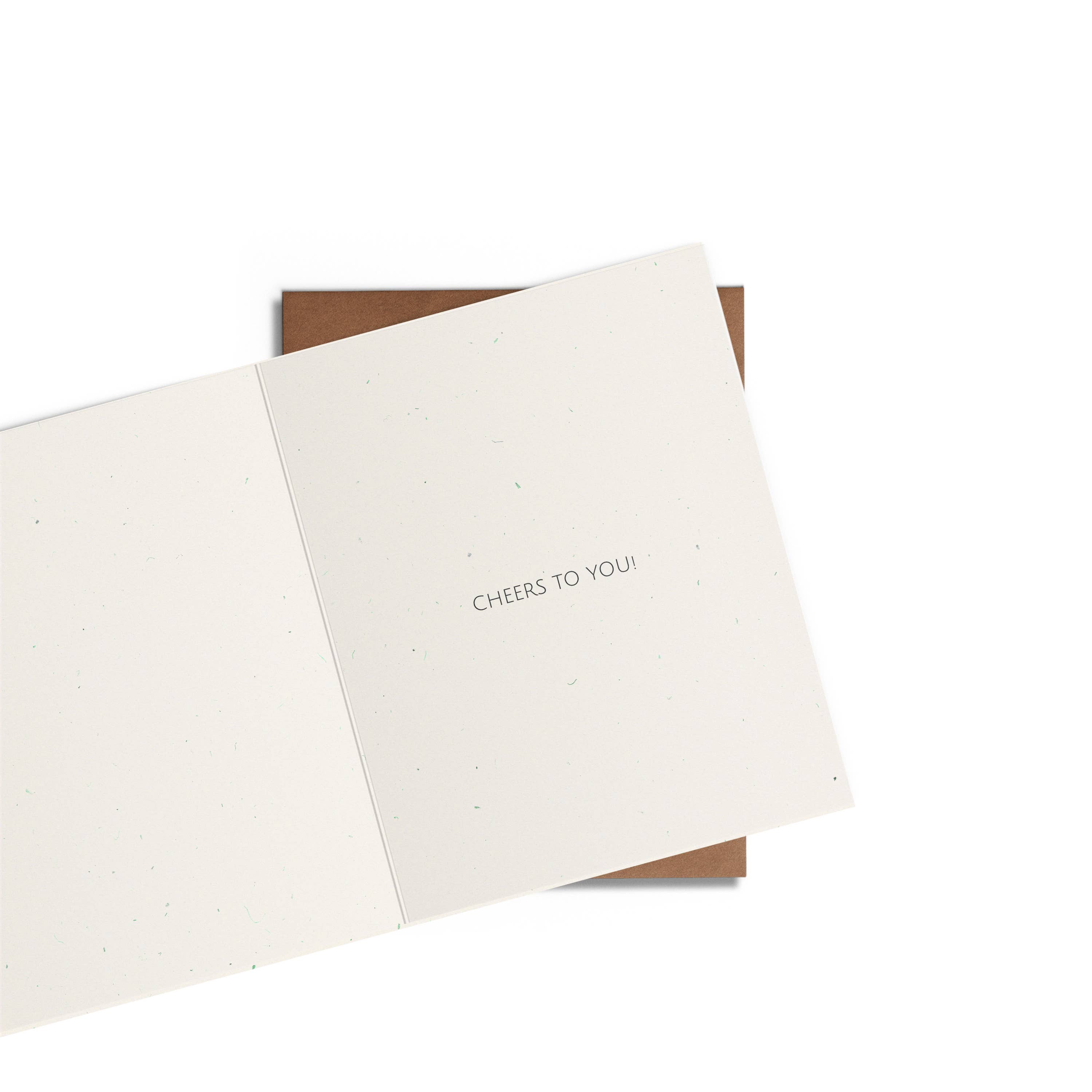 Statement Goods - Cheers To You - Congrats Card