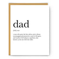 Footnotes - Dad Definition - Father's Day Card