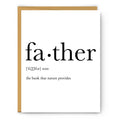 Footnotes - Father Definition - Father's Day Card