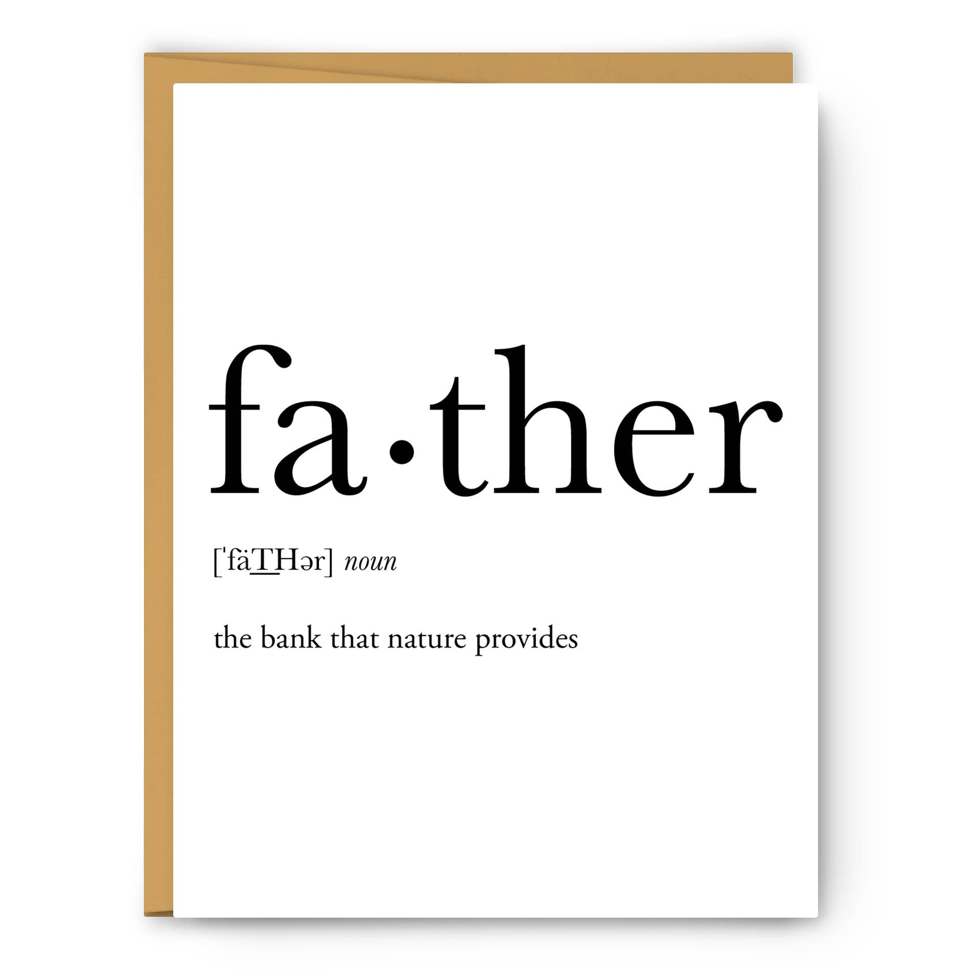 Footnotes - Father Definition - Father's Day Card