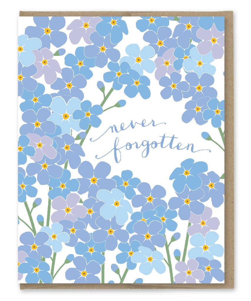 Modern Printed Matter - Never Forgotten Sympathy Card