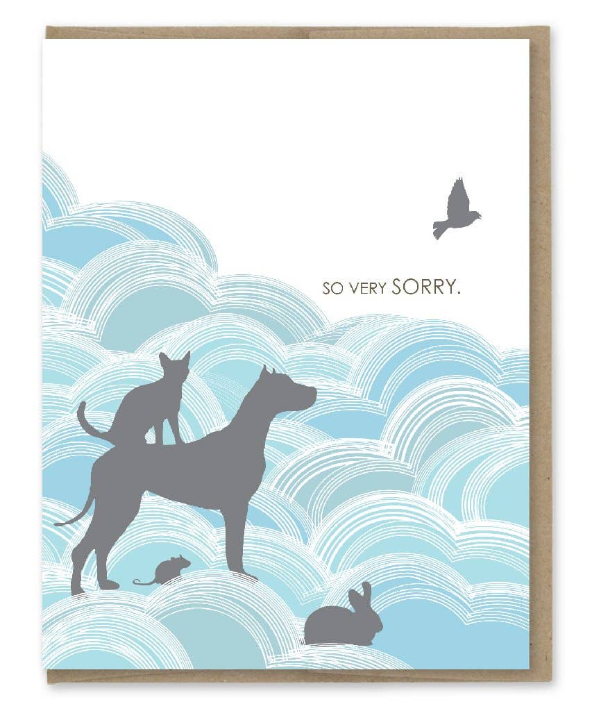 Modern Printed Matter - So Very Sorry Pet Sympathy Card