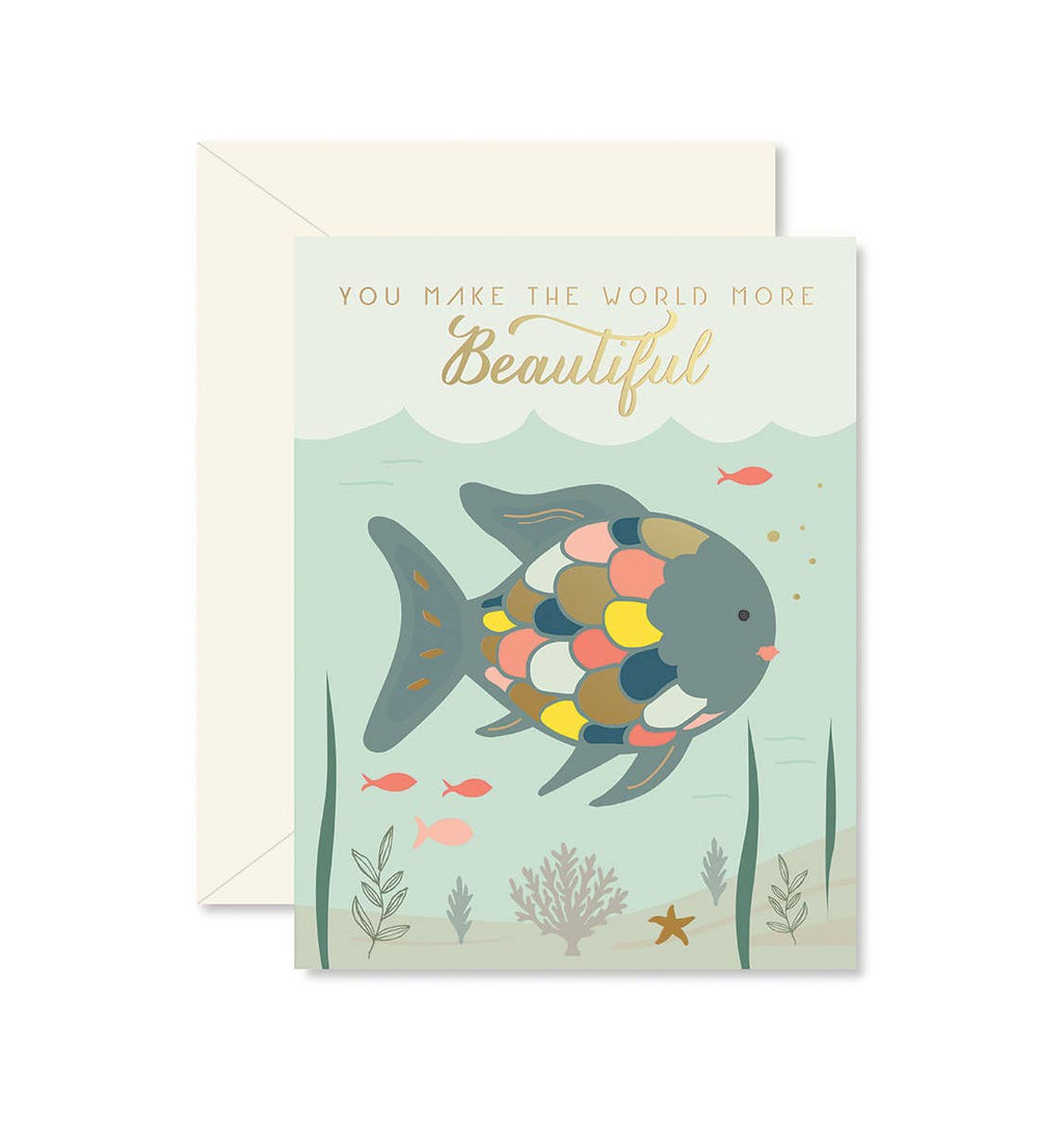 Ginger P. Designs - Rainbow Fish Encouragement Greeting Card