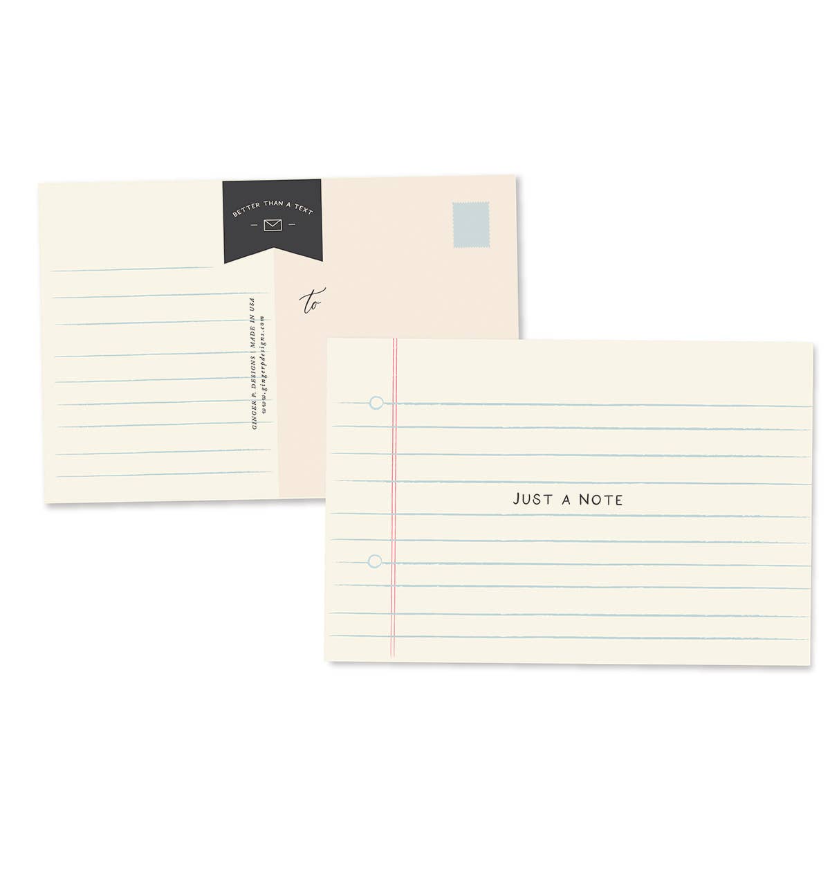 Ginger P. Designs - Just a Note Postcards