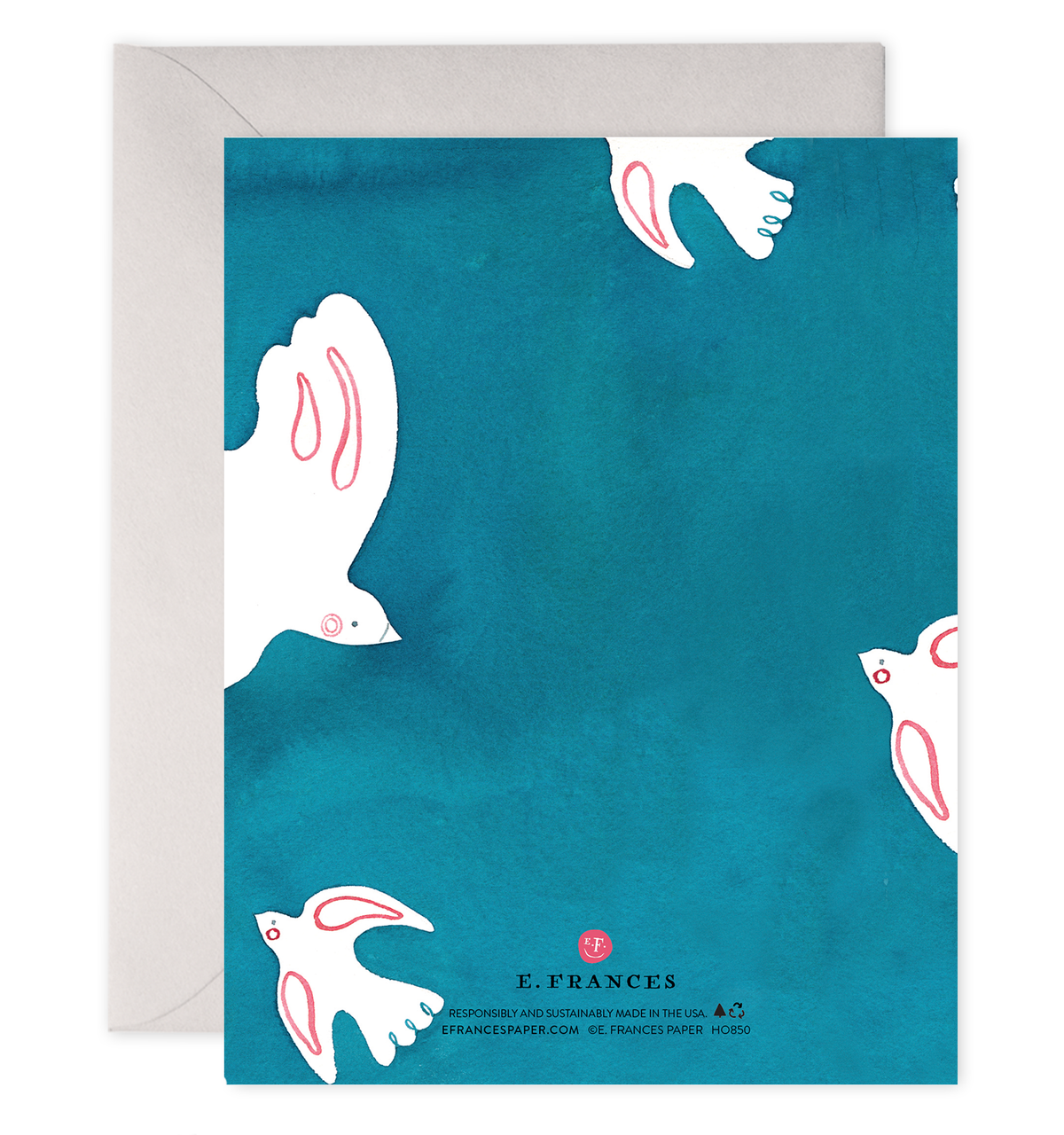 E. Frances Paper - Peace Doves | Christmas Cards (Boxed Set of 6): 4.25 X 5.5 INCHES