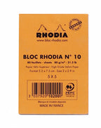 Exaclair - Rhodia Classic Notepad 2 x 3: Black GRAPH / 2" x 3"