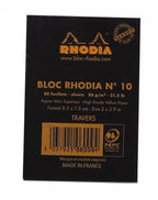 Exaclair - Rhodia Classic Notepad 2 x 3: Black GRAPH / 2" x 3"