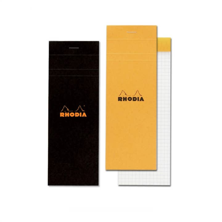 Rhodia Classic Notepad 3 x 8.25: Black LINED
