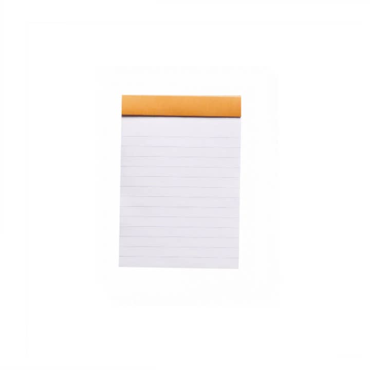 Rhodia Classic Notepad  3.5 x 4.75: Orange LINED / 3.5" x 4.75"
