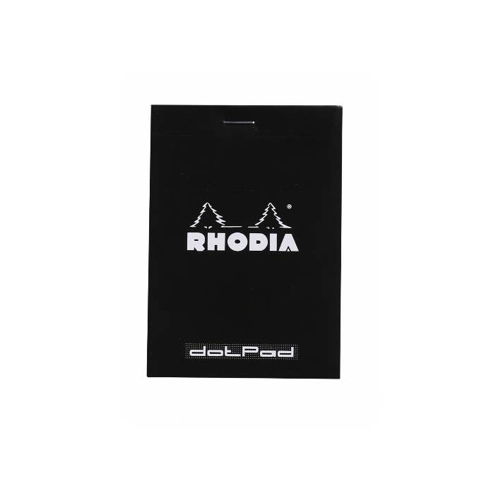 Rhodia Classic Notepad  3.5 x 4.75: Black GRAPH / 3.5" x 4.75"