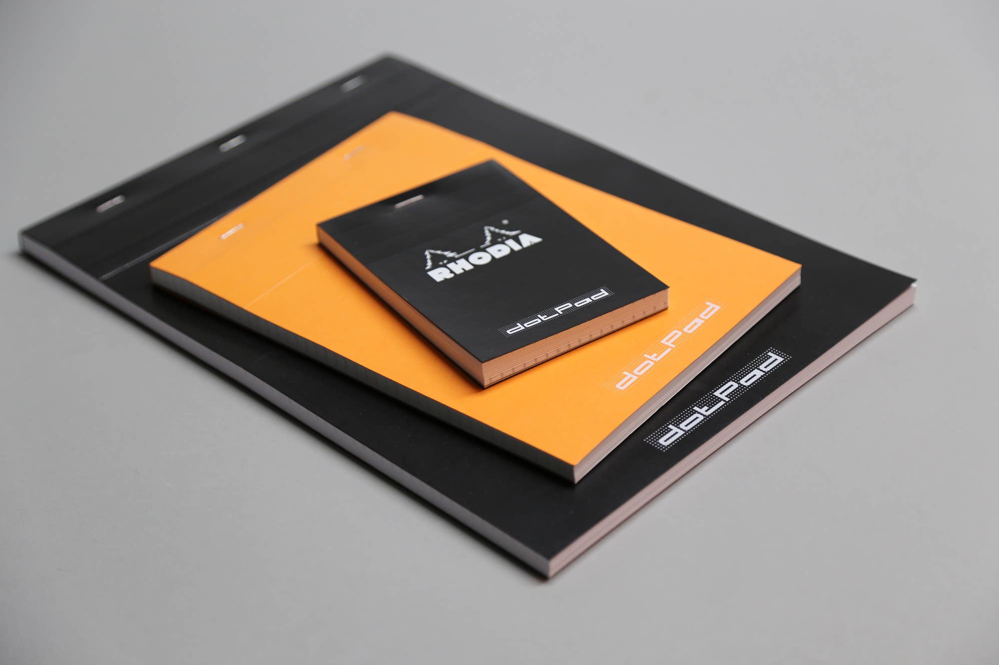 Rhodia Classic Notepad 6 x 8.25: Black LINED w/ MARGIN / 6" x 8.25"
