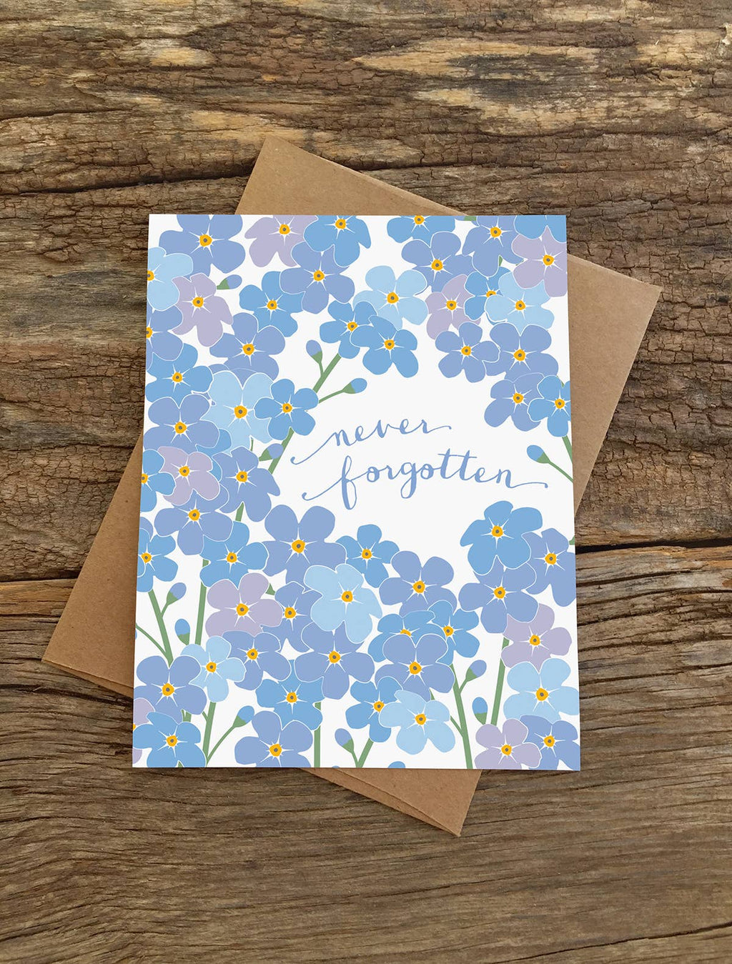 Modern Printed Matter - Never Forgotten Sympathy Card