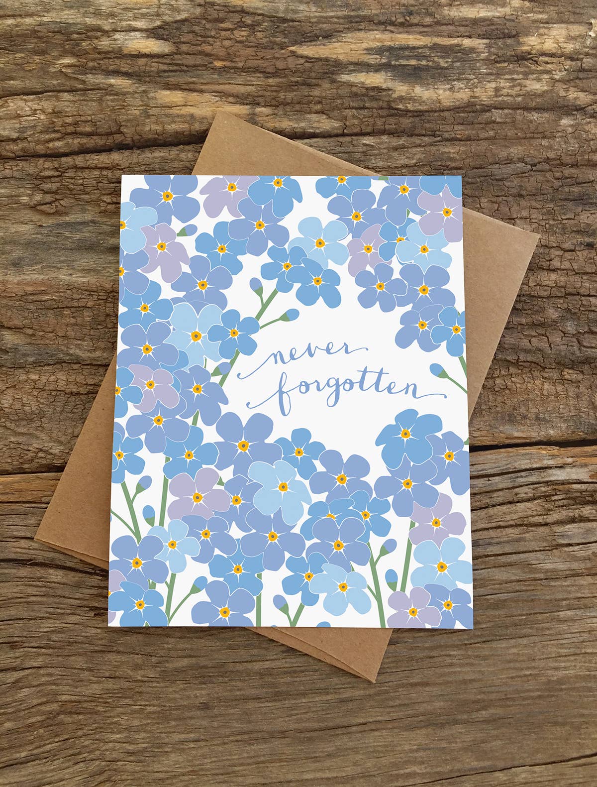 Modern Printed Matter - Never Forgotten Sympathy Card