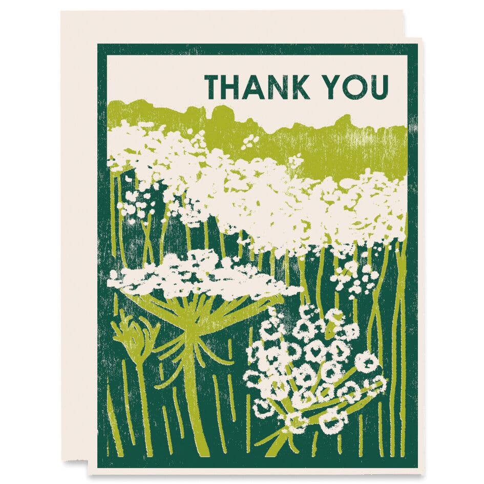 Heartell Press - Queen Anne's Lace Thank You Card