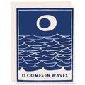 Heartell Press - Comes In Waves Sympathy Card - Navy